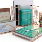 Sorbus Desk Organizer Set Clear Acrylic Home Office Storage-0