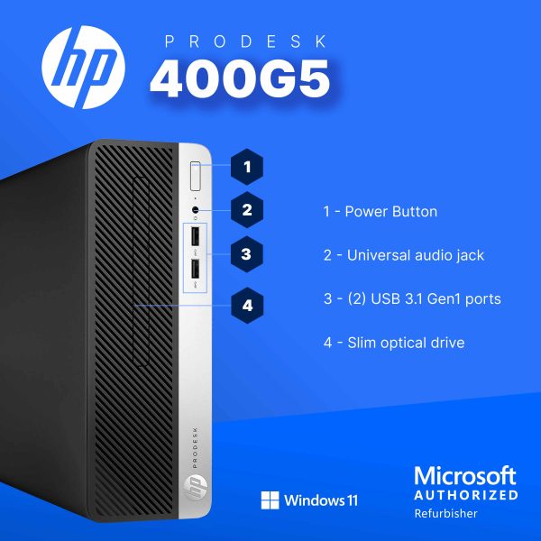 HP ProDesk 600G4 Desktop Intel i5 16GB RAM Windows 11 Pro-2
