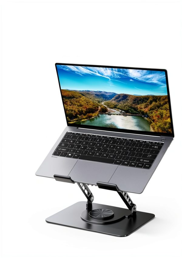 Laptop Stand 360 Swivel Ergonomic Aluminum Adjustable Height-5