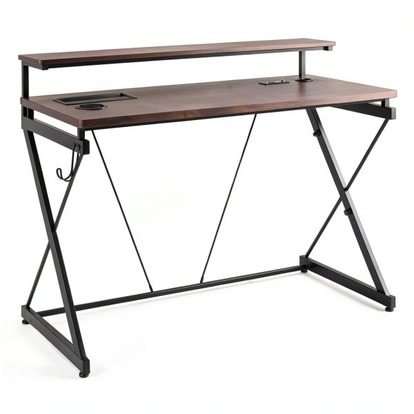 OSP Gaming Desk with RGB LED Lights and Wireless Charging-1